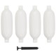 4 darab fehér pvc hajóütköző 58,5 x 16,5 cm 4 darab fehér pvc hajóütköző 58,5 x 16,5 cm