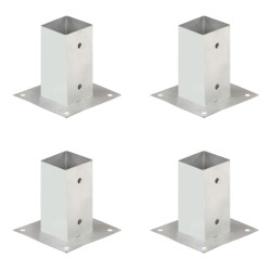 4 db horganyzott fém oszloprögzítő 71 mm