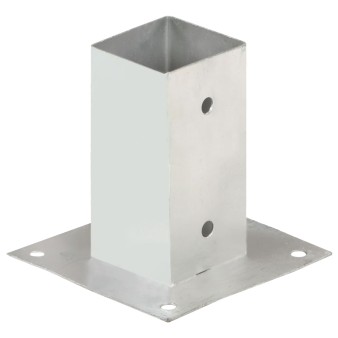 4 db horganyzott fém oszloprögzítő 71 mm