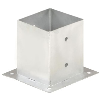 4 db horganyzott fém oszloprögzítő 121 mm