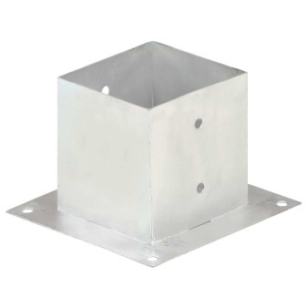 4 db horganyzott fém oszloprögzítő 141 mm
