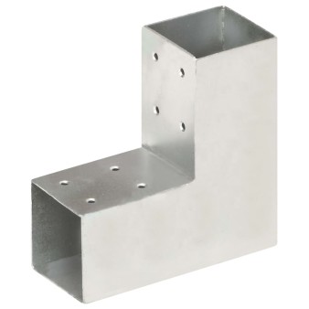 L-alakú horganyzott fém oszloptartó 71 x 71 mm