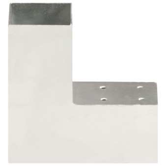 4 darab l-alakú horganyzott fém oszloptartó 71 x 71 mm