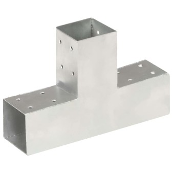 T-alakú horganyzott fém oszloptartó 71 x 71 mm
