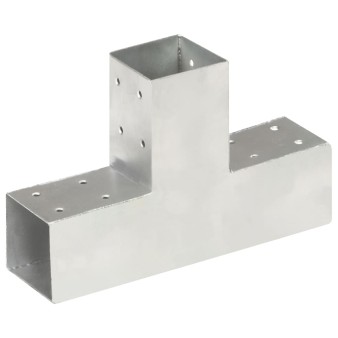 4 darab t-alakú horganyzott fém oszloptartó 71 x 71 mm