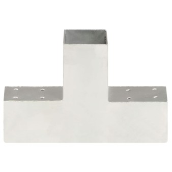 4 darab t-alakú horganyzott fém oszloptartó 71 x 71 mm