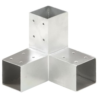 4 darab y-alakú horganyzott fém oszloptartó 71 x 71 mm