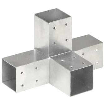 X-alakú horganyzott fém oszloptartó 71 x 71 mm