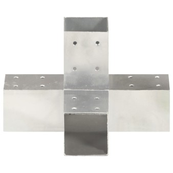X-alakú horganyzott fém oszloptartó 71 x 71 mm