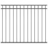 146319 fence panel steel 1,7x1,5 m black