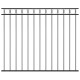 146319 fence panel steel 1,7x1,5 m black