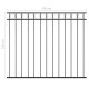 146319 fence panel steel 1,7x1,5 m black