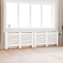 2 db fehér mdf radiátorburkolat 152 x 19 x 81,5 cm