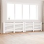 2 db fehér mdf radiátorburkolat 172 x 19 x 81,5 cm