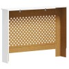 2 db fehér mdf radiátorburkolat 112 x 19 x 81,5 cm