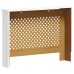 2 db fehér mdf radiátorburkolat 112 x 19 x 81,5 cm