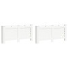 2 db fehér mdf radiátorburkolat 172 x 19 x 81,5 cm