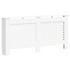 2 db fehér mdf radiátorburkolat 172 x 19 x 81,5 cm