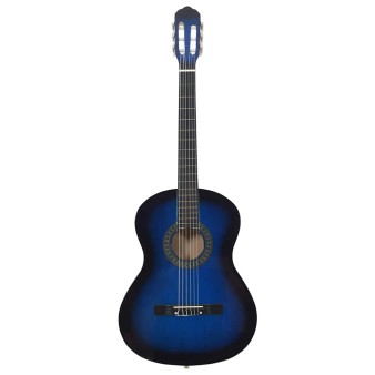 Kék klasszikus hársfa gitár kezdőknek 4/4 39"