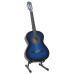 12 darabos kék klasszikus gitár kezdőkészlet 4/4 39"