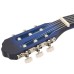 12 darabos kék klasszikus gitár kezdőkészlet 4/4 39"
