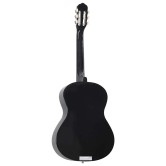 Fekete klasszikus hársfa gitár kezdőknek 4/4 39"