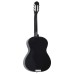 12 darabos fekete klasszikus gitár kezdőkészlet 4/4 39"