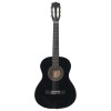 Fekete klasszikus gitár kezdőknek és gyerekeknek 3/4 36"