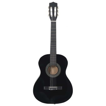8 darabos fekete klasszikus gitárszett kezdőknek 3/4 36"