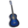Kék klasszikus gitár kezdőknek és gyerekeknek 1/2 34"
