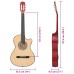 12 részes 6 húros akusztikus western cutaway gitár szett 38"