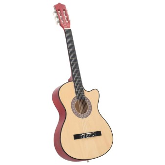 12 részes 6 húros akusztikus western cutaway gitár szett 38"
