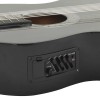12 db-os fekete 6 húros western gitárszett hangszínszabályzóval