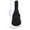 Fekete szövet gitártok 1/2 (34")-es klasszikus gitárhoz 94x35 cm