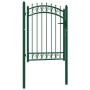 Zöld acél kerítéskapu emmen tüskékkel 103 x 109,5 cm