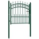 Zöld acél kerítéskapu cövekekkel 100 x 100 cm