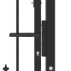 Fekete acél kerítéskapu emmen tüskékkel 104 x 97 cm
