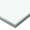 Ezüstszínű esg üveg és alumínium tolóajtó 90 x 212 cm