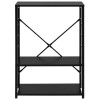 Fekete szerelt fa mikrohullámú szekrény 60 x 39,6 x 79,5 cm