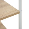 Fehér és tölgy szerelt fa mikrohullámú szekrény 60x39,6x79,5 cm