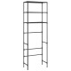 3 szintes fekete wc feletti tárolóállvány 53 x 28 x 169 cm 3 szintes fekete wc feletti tárolóállvány 53 x 28 x 169 cm