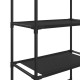 3 szintes fekete wc feletti tárolóállvány 53 x 28 x 169 cm 3 szintes fekete wc feletti tárolóállvány 53 x 28 x 169 cm