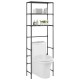 3 szintes fekete wc feletti tárolóállvány 53 x 28 x 169 cm 3 szintes fekete wc feletti tárolóállvány 53 x 28 x 169 cm