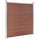 Barna wpc kerítéspanel 1045 x 186 cm Barna wpc kerítéspanel 1045 x 186 cm