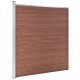 10 négyszögletes és 1 ferde barna wpc kerítéselem 1830 x 186 cm 10 négyszögletes és 1 ferde barna wpc kerítéselem 1830 x 186 cm