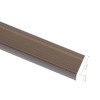 5 db barna l-alakú alumínium lépcsőélvédő 90 cm