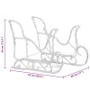 Akril rénszarvasok és szán karácsonyi dísz 160 led-del 130 cm