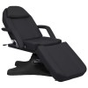 Fekete masszázsasztal 180 x 62 x (86,5-118) cm