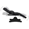 Fekete masszázsasztal 180 x 62 x (86,5-118) cm