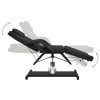 Fekete masszázsasztal 180 x 62 x (87-112) cm